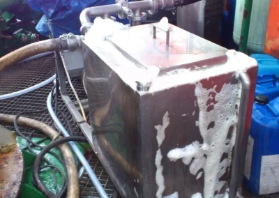 Agregat CIP podczas czyszczenia chemicznego