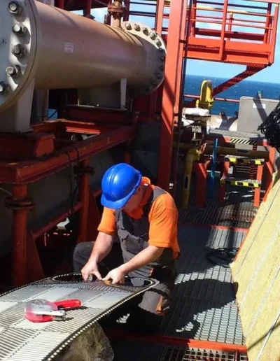 Wymiana uszczelek wymiennika na platformie