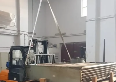 Wymiennik lamelowy centrali, przygotowania do czyszczenia