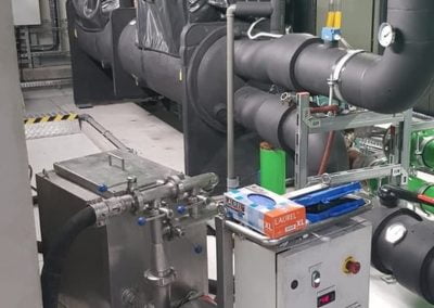 Czyszczenie chemiczne wymiennika płaszczowo-rurowego agregatu York metodą CIP