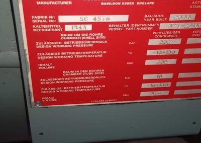 Tabliczka wymiennika płaszczowo-rurowego agregatu York