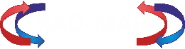RAD-MAR logo białe